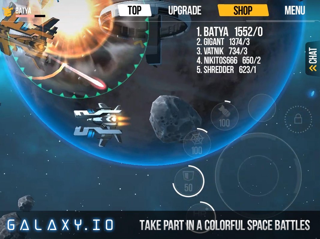 Скачать Galaxy.io Space Arena 0.7 для Android, iPhone / iPad