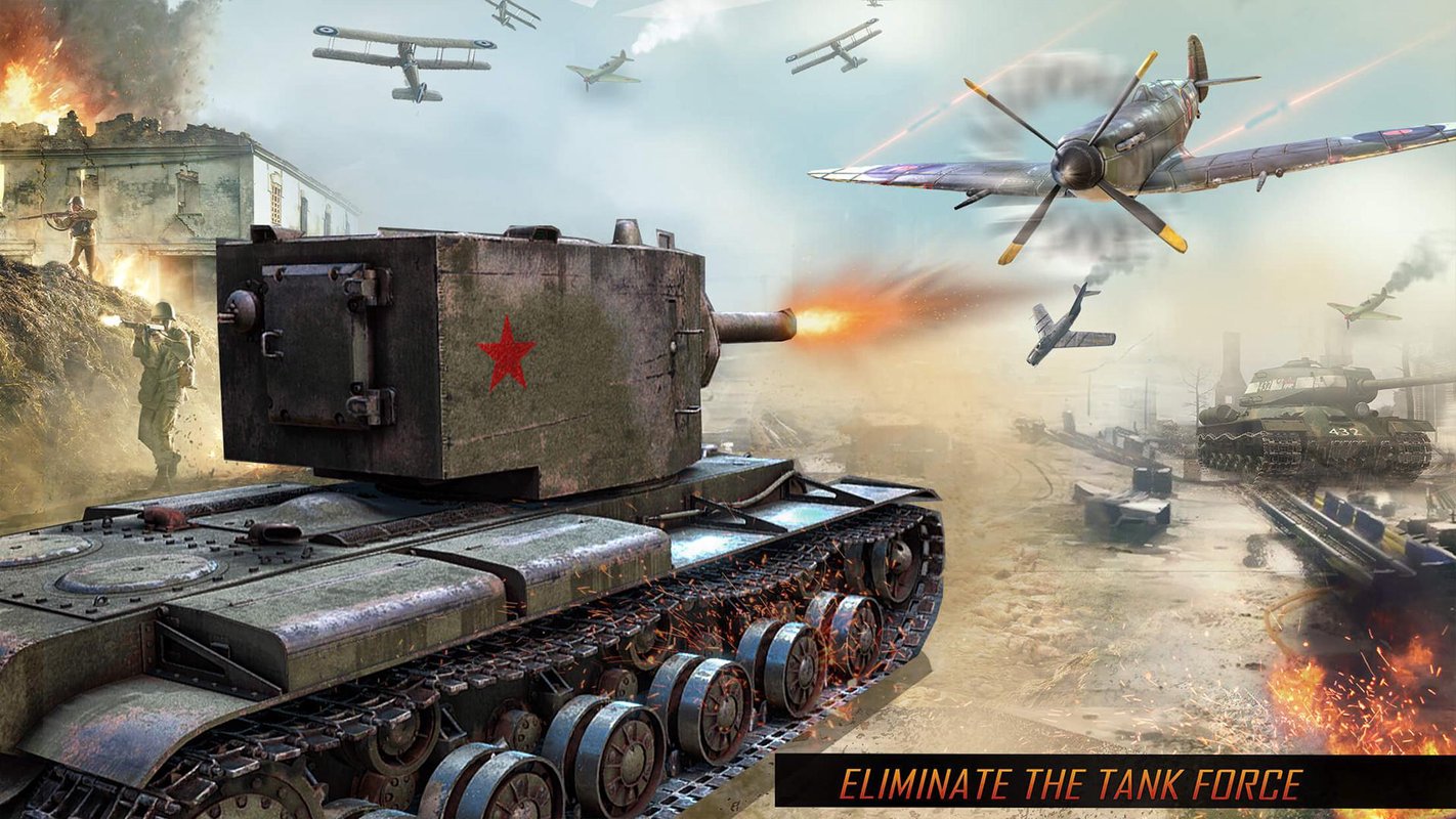 Скачать WW2 Naval Gunner Battle Air Strike: Free War Games 2.3 для Android