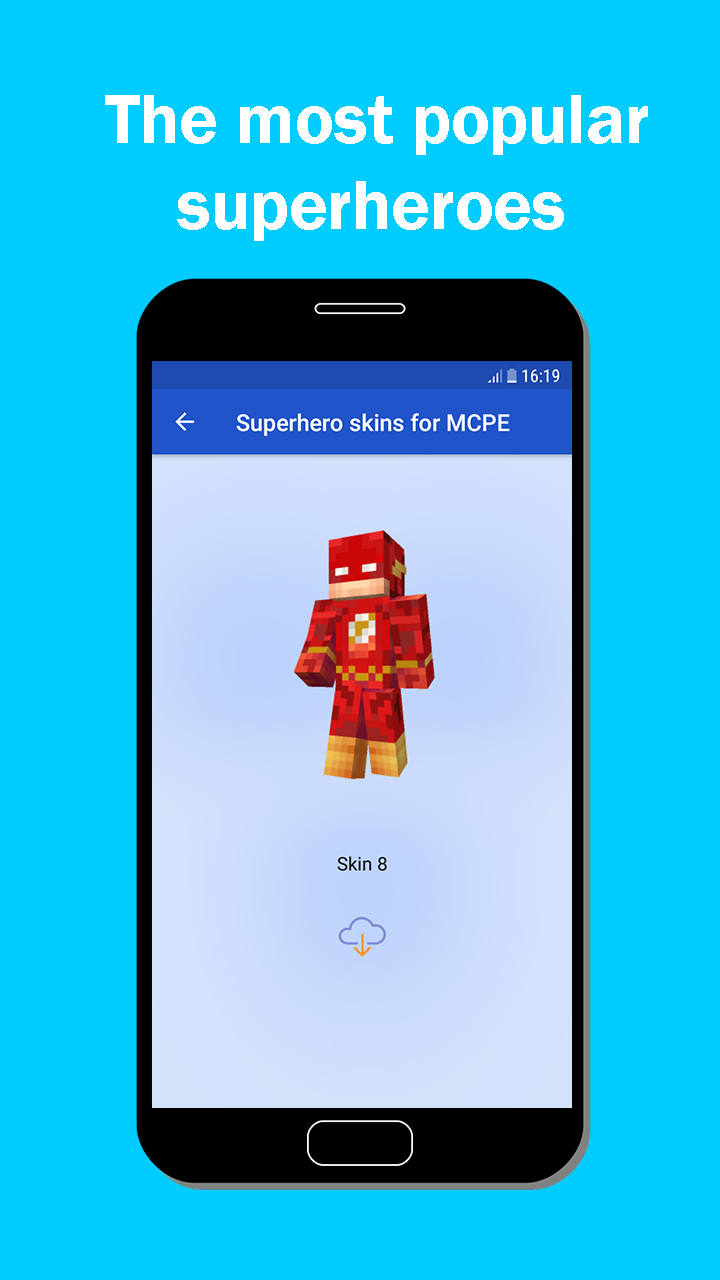 Скачать Скины супергероев для Майнкрафт MCPE 8 для Android