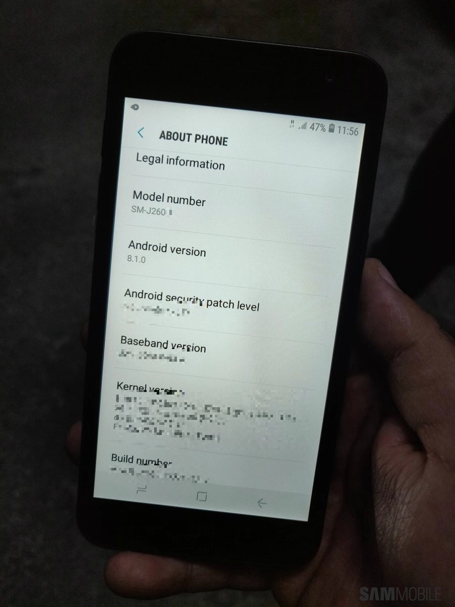 Прошивка для смартфона Galaxy J2 Core на Android Go просочилась в интернет