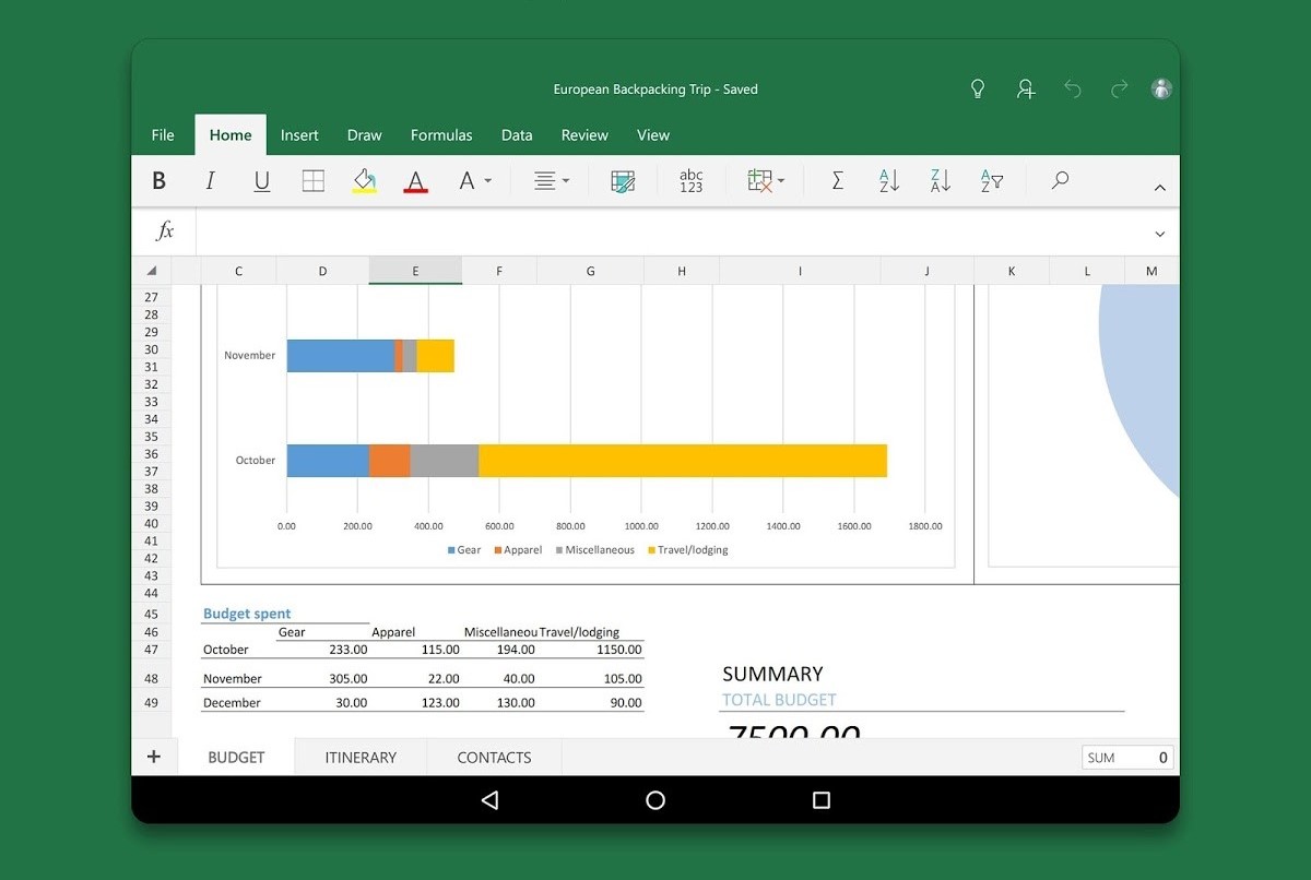 Excel для Android научился превращать изображения в таблицы